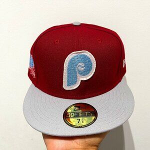 Philadelphia Phillies MLB NE 1980 World Series Red Fitted Hat - New